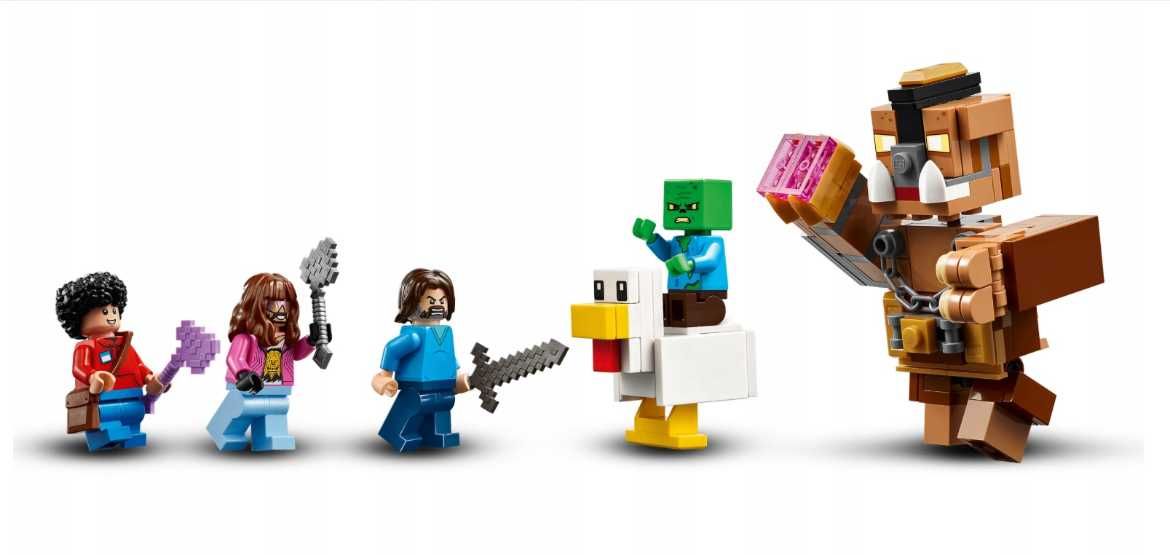 Klocki LEGO Minecraft Ring w Leśnym Dworze 21272 Zestaw + FIGURKI
