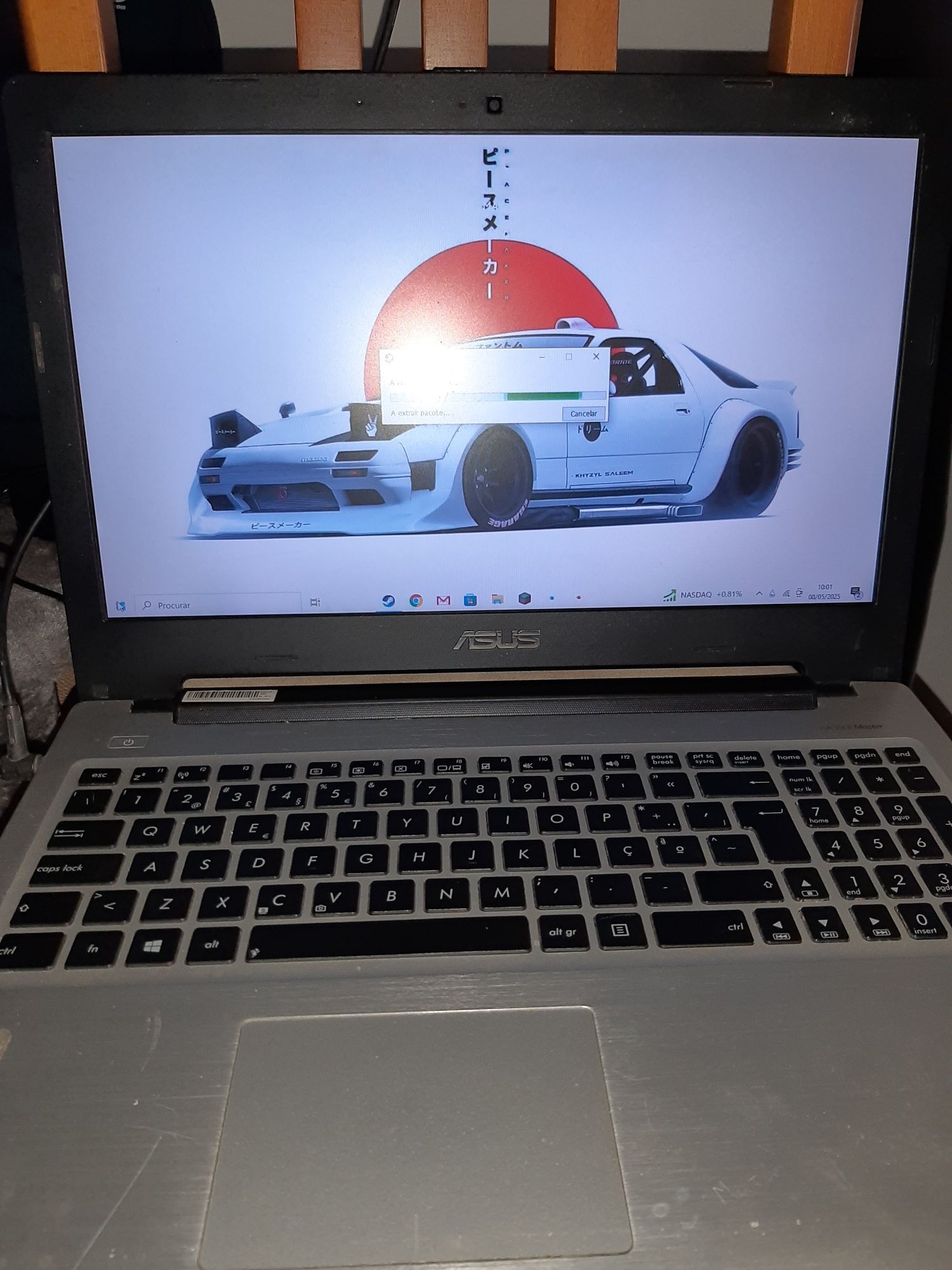 Computador Acer a funcionar