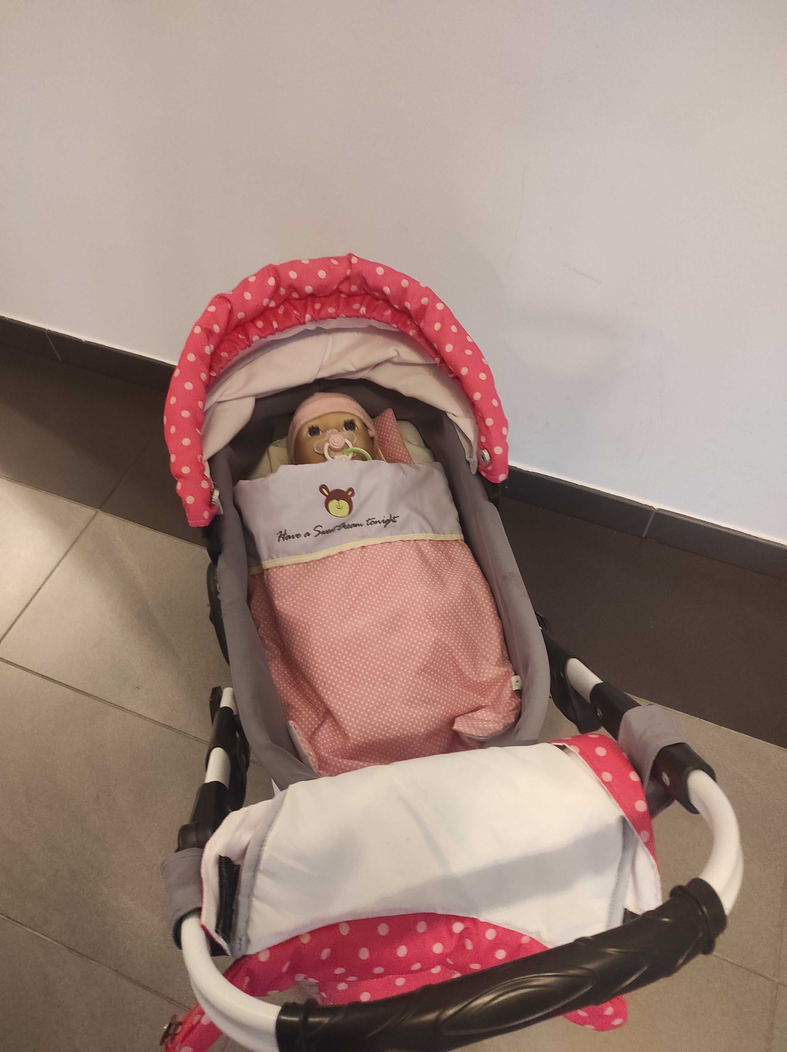 Wózek dla Lalek + ADBOR lalka interaktywna Annabell