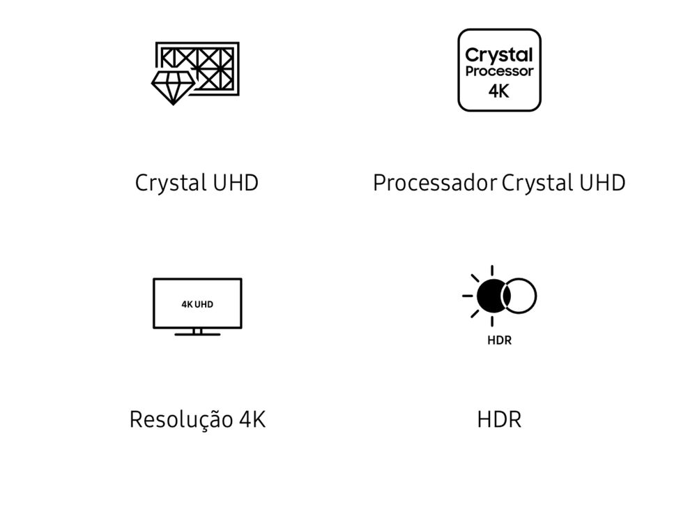 Samsung tv TU7025 43” Smart 4K Crystal UHD TV