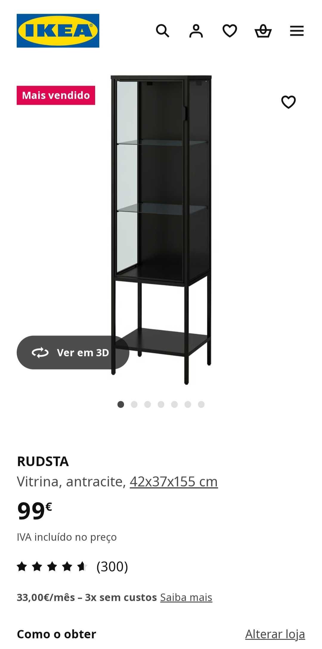 Vendo vitrine RUDSTA Ikea