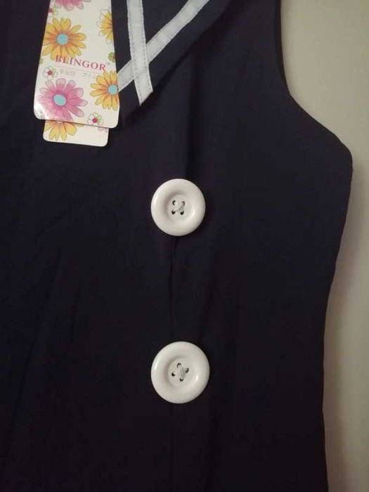 Nowa sukienka L 40 granatowa w stylu vintage