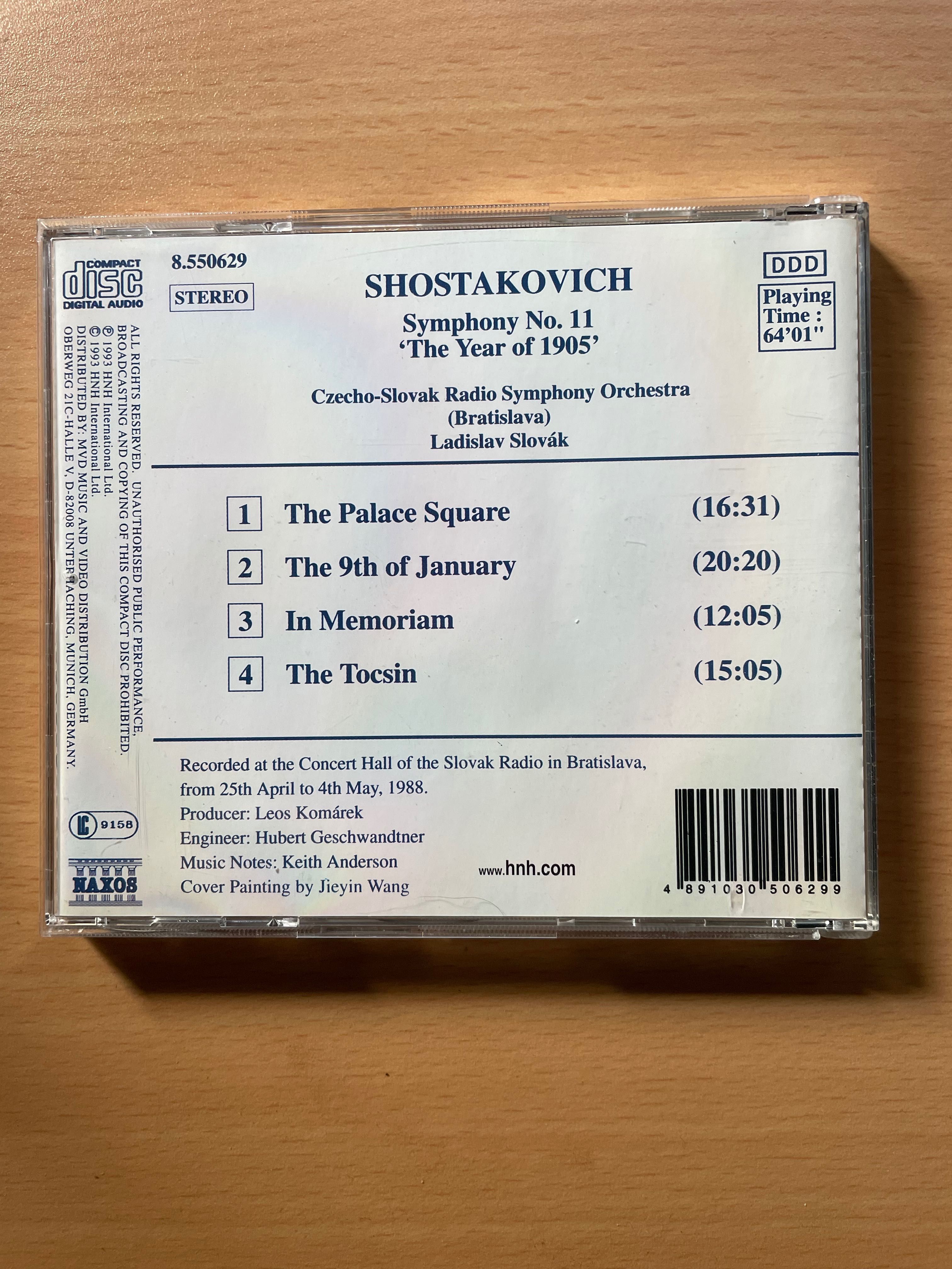 CD Shostakovich: Symphony No. 11 'The Year Of 1905