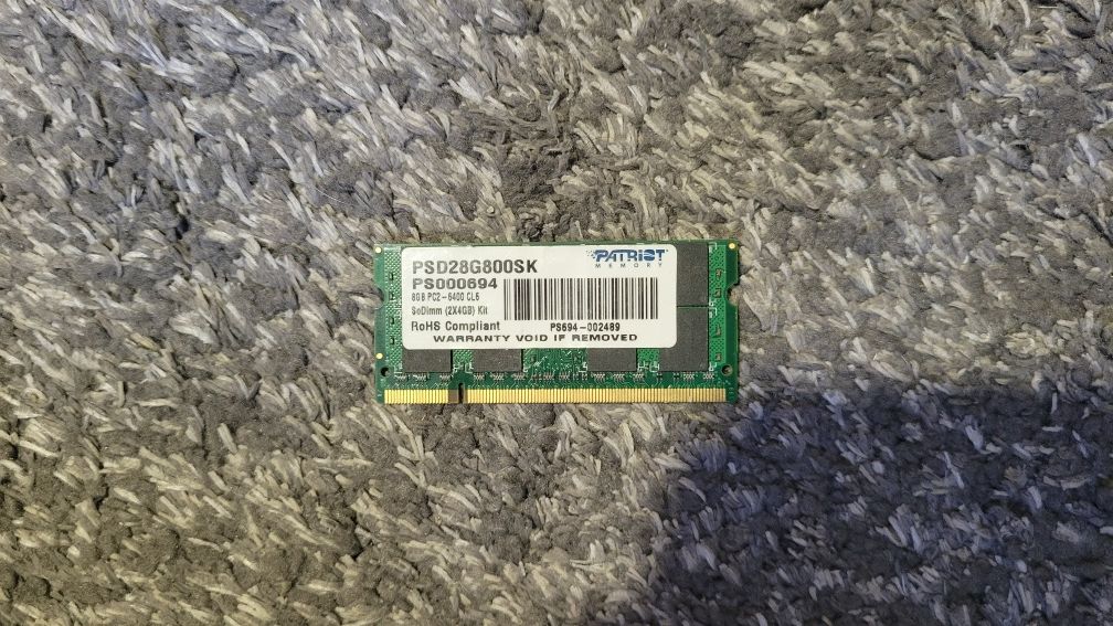 Memória RAM Patriot 8GB PC2-6400