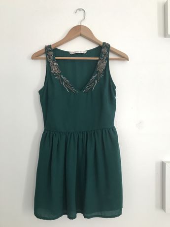 Vestido Verde Zara S