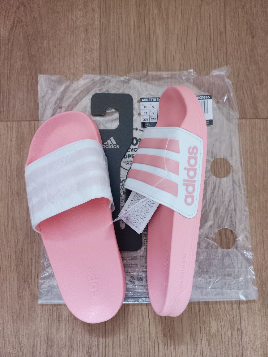 Adidas klapki damskie roz 43F , 41,5 PL  -26, 5 cm
