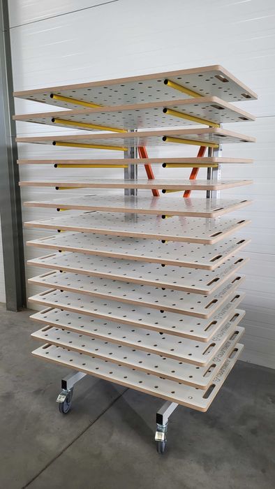 Wózek półkowy lakierniczy stojak do suszenia SLP-250N-800-2K CRAFTDREW