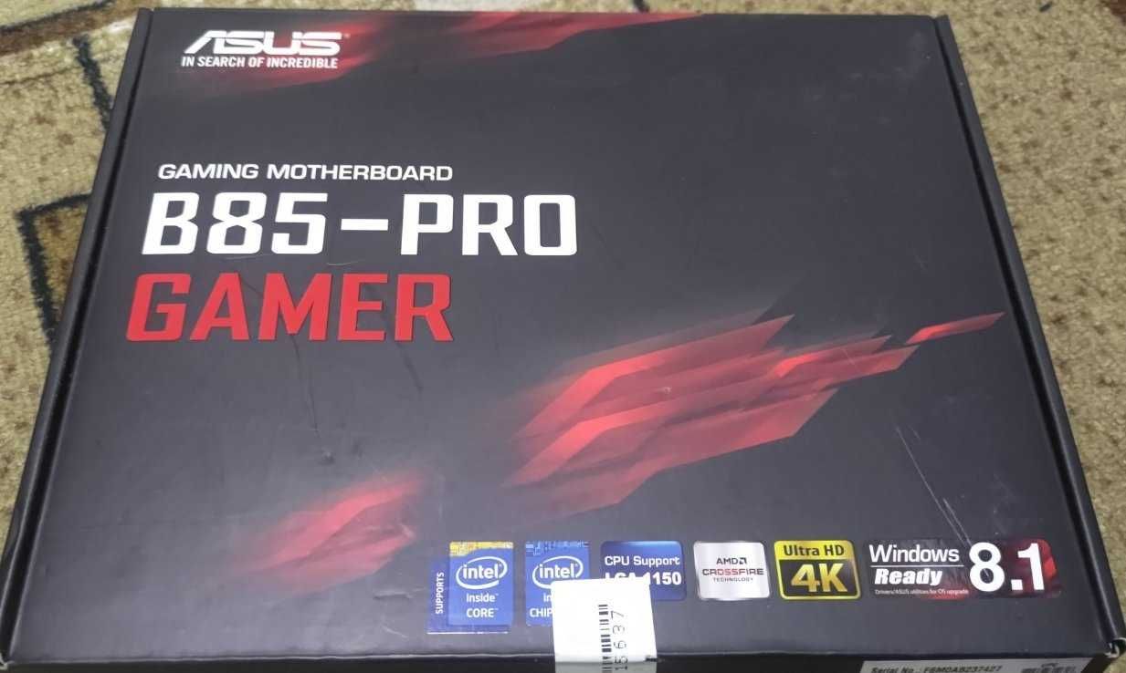 Материнська плата Asus з оперативкою та процесором в ідеальному стані