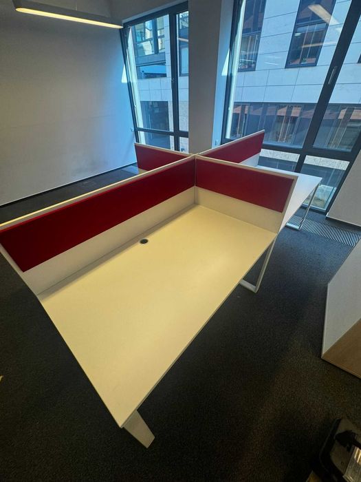 Biurko dwustanowiskowe 140x80 biurka bench do biur domu hotelu