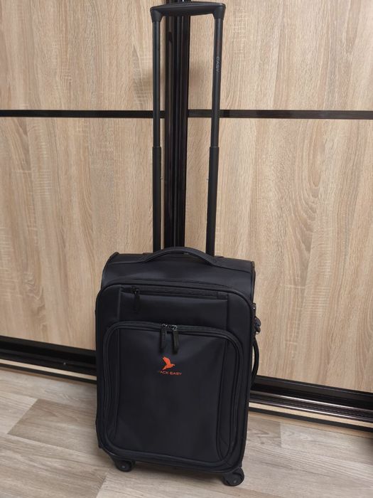 Чемодан на колесах, валіза на колесах, валіза малого розміру з тка