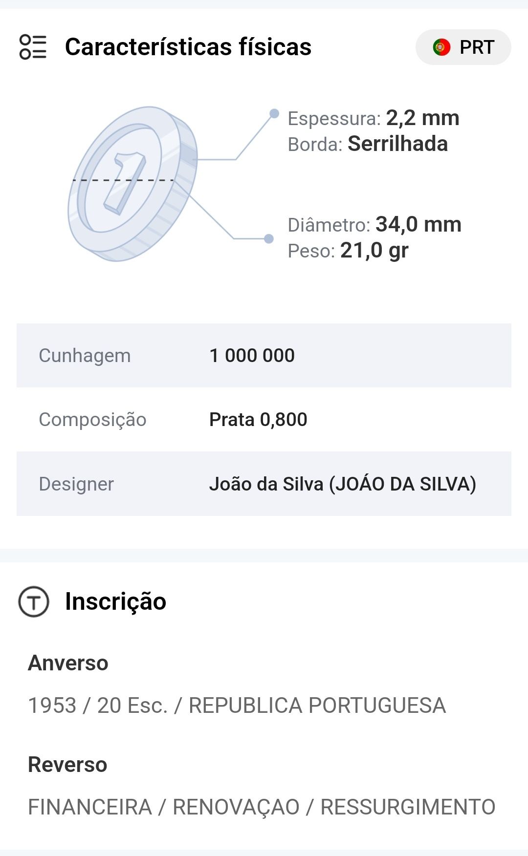 Lote de 60 moedas em prata