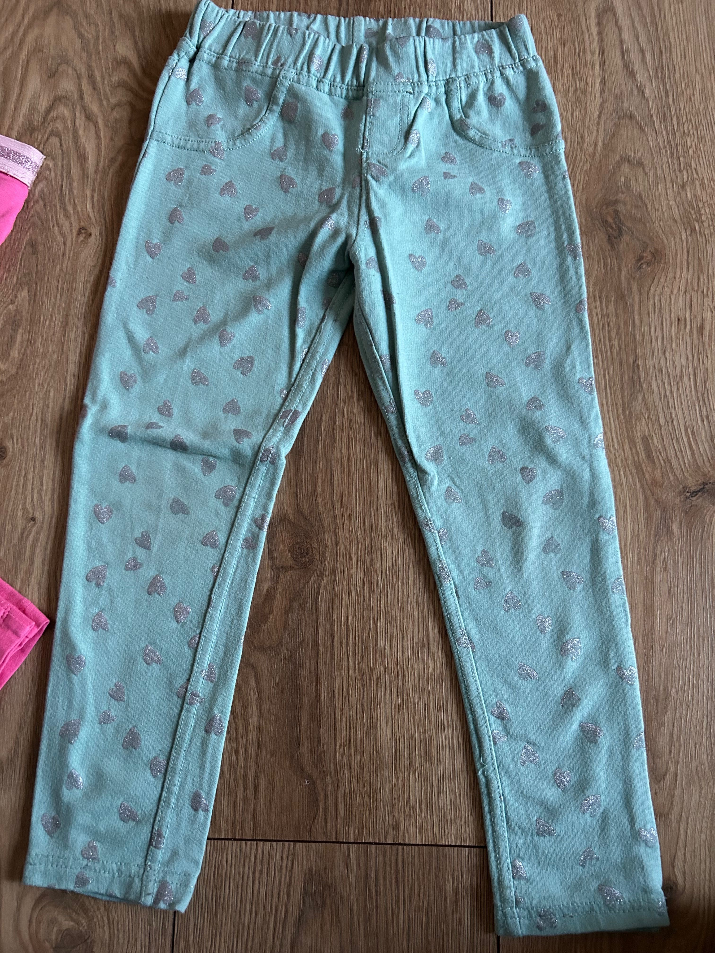 Zestaw 6 szt getry legginsy SUPER STAN rozm 116-122
