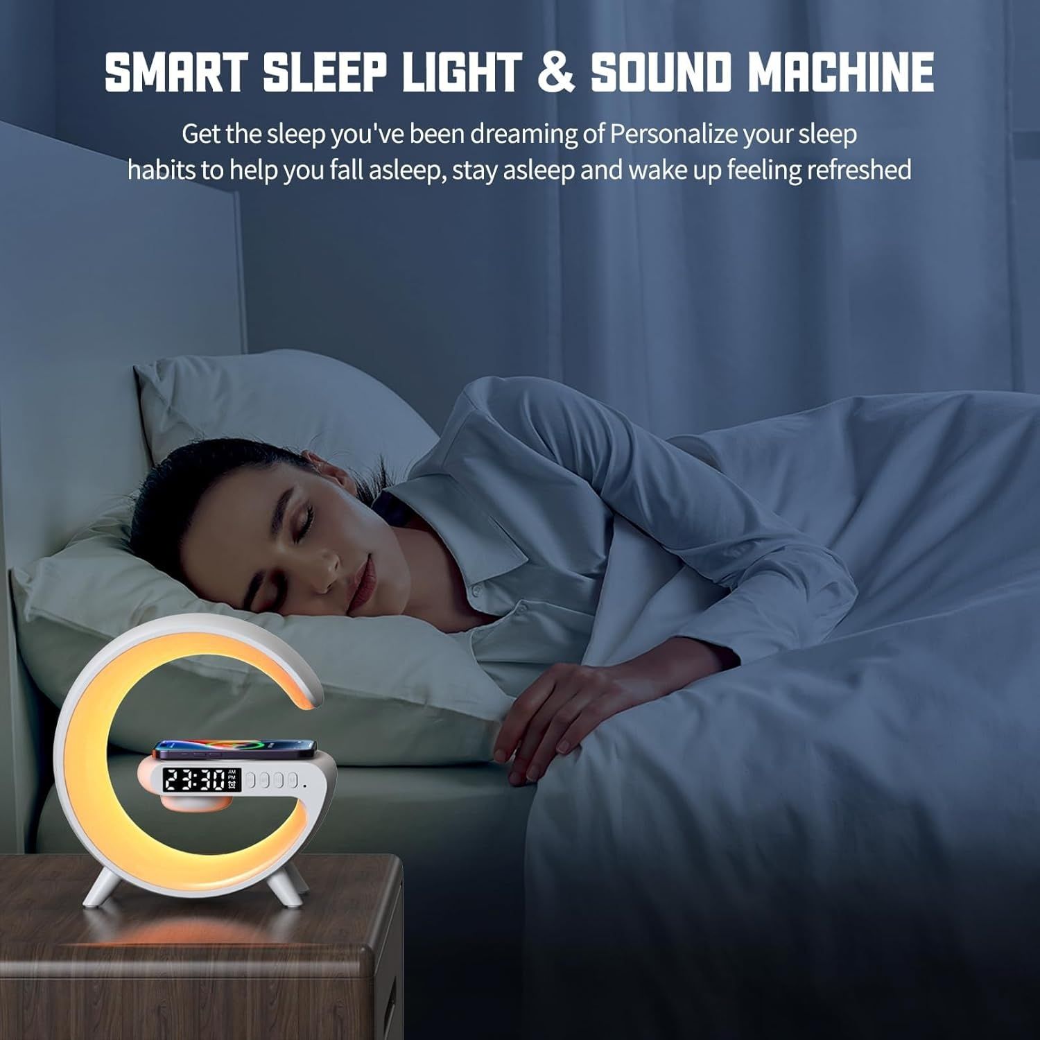Lampka biurkowa Ładowarka Głośnik Bluetooth