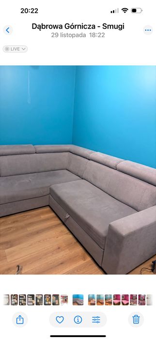 Narożnik z ruchomymi zagłówkami