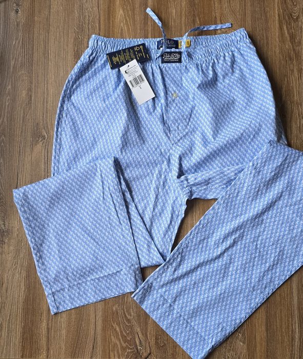 Oryginalne spodnie od piżamy Ralph Lauren MSW Blue roz S jak M