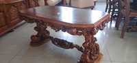 stolik barokowy ręcznie rzeźbiony