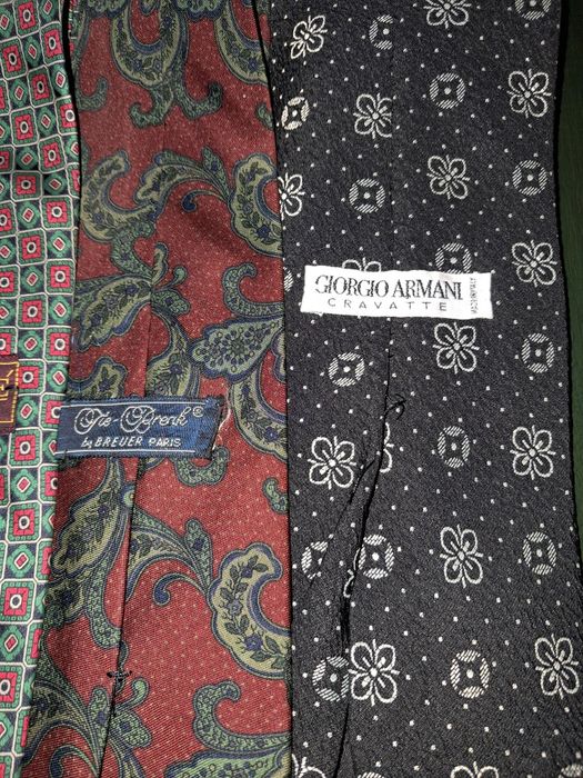 Gravatas de marca, Giorgio Armanni e outras