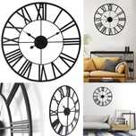 Zegar Ścienny 40cm Metalowy Vintage Rzymski Loft