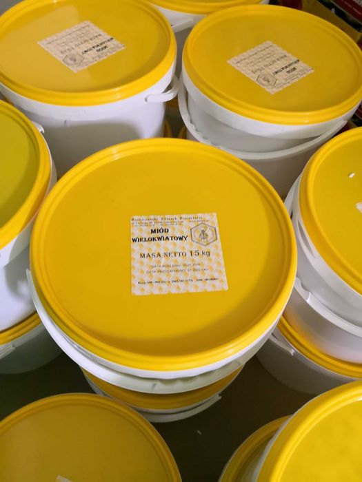 Miód wielokwiatowy leśny wiadra po 15 kg