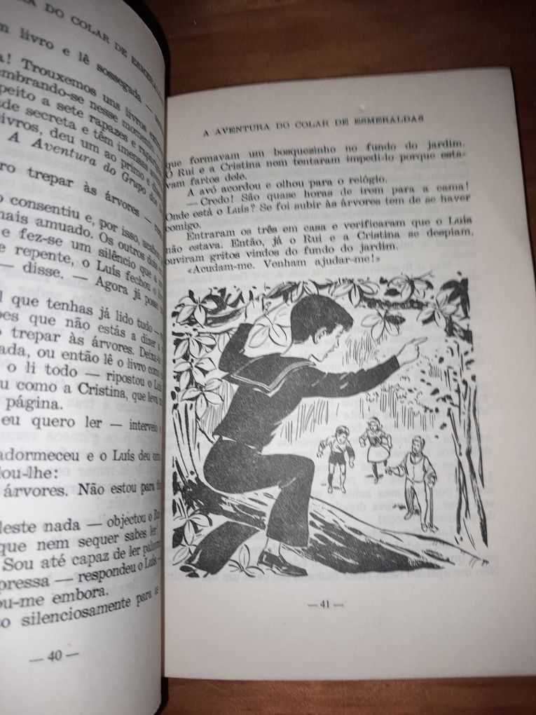 Livro juvenil A Aventura do Colar de Esmeraldas de  Enid Blyton