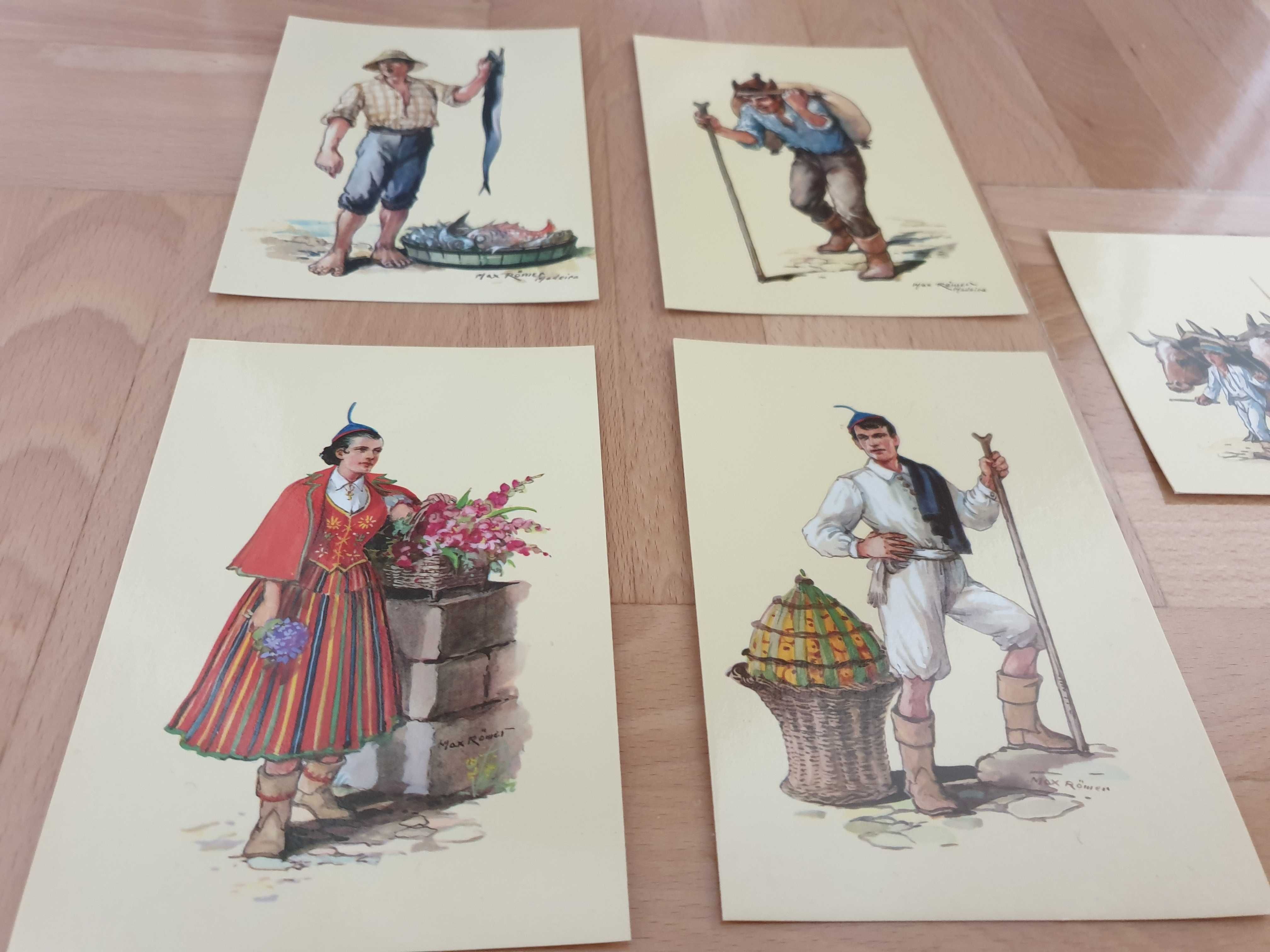 5x widokówki Madeira, Portugalia, Madera pocztówki