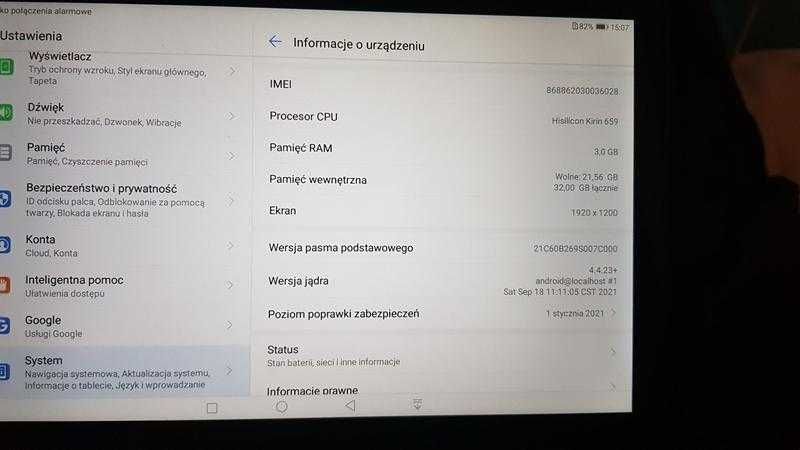 Tablet Huawei M5 Lite czarny 3/32GB Zestaw + rysik.