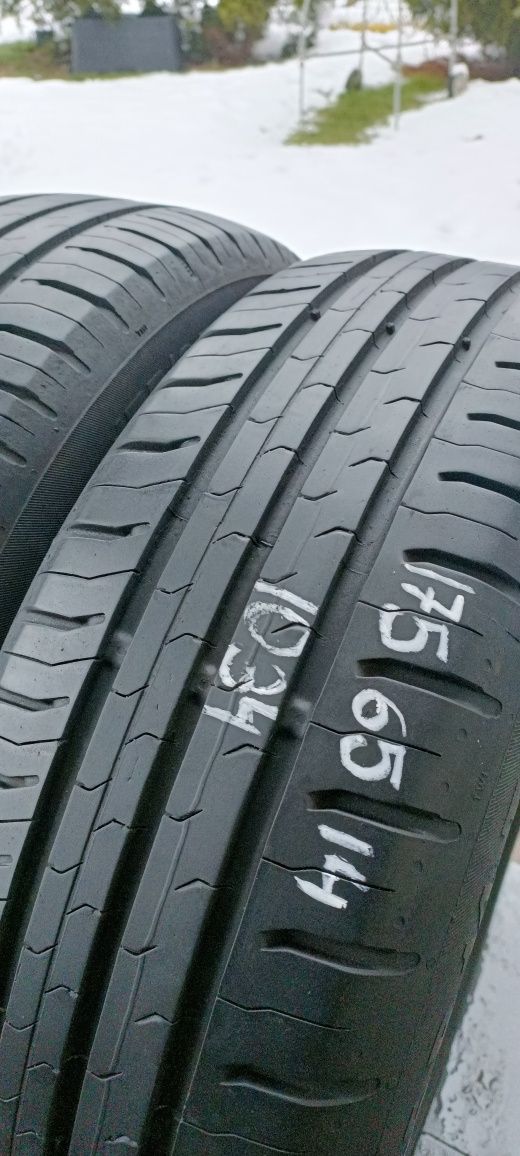 2x opony (nr. 1034) 175/65R14 Continental ContiEcoContact 5