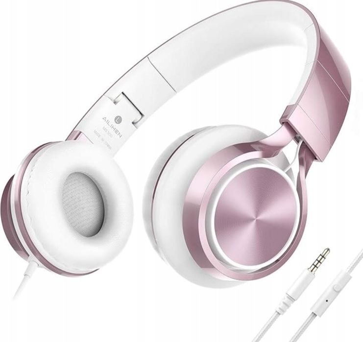 AILIHEN MS300 Słuchawki przewodowe z mikrofonem składane