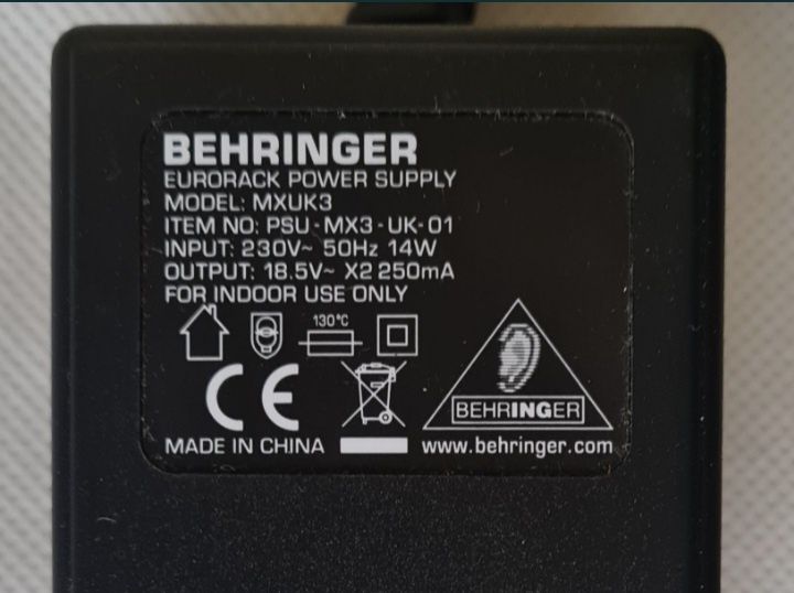Behringer MX602A Xenyx 1002 Q1002USB
zasilacz