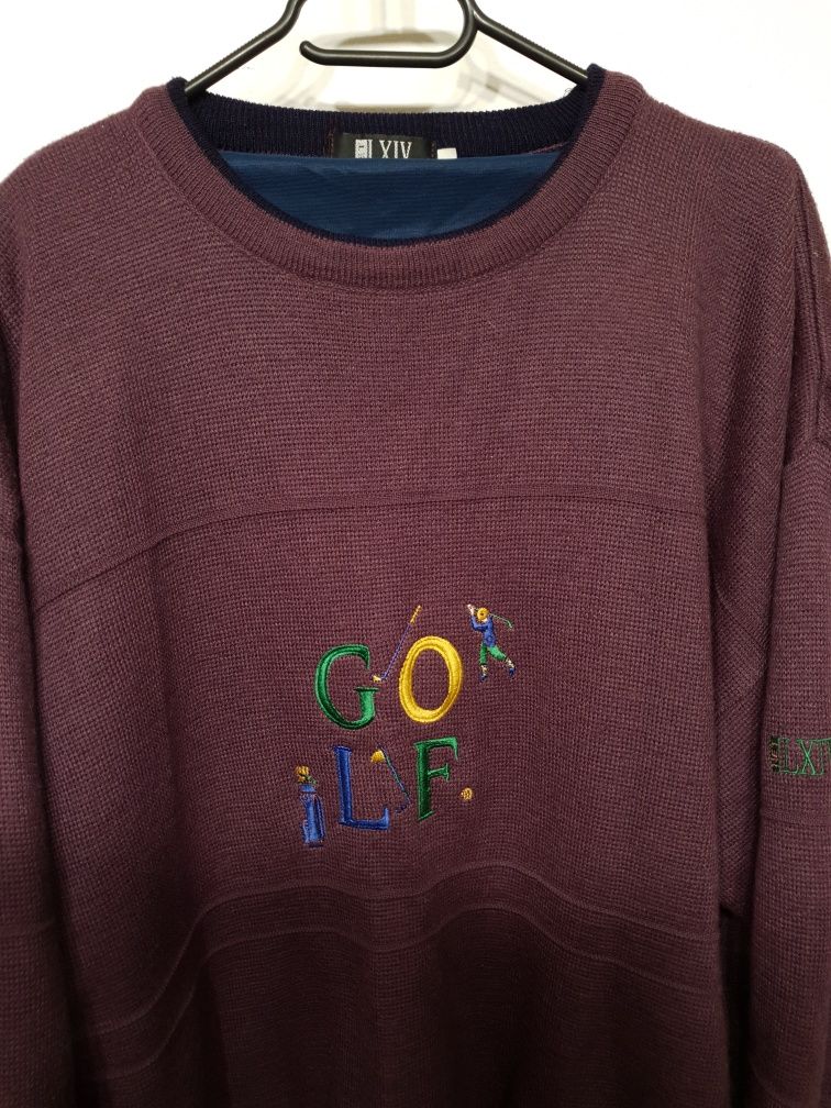 Sweter vintage retro Net LXIV golf rozmiar L