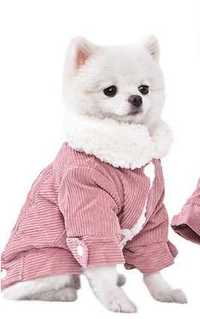 sweter polarowy dla psa kota sweterek sztruksowy miś misiowy sztruks