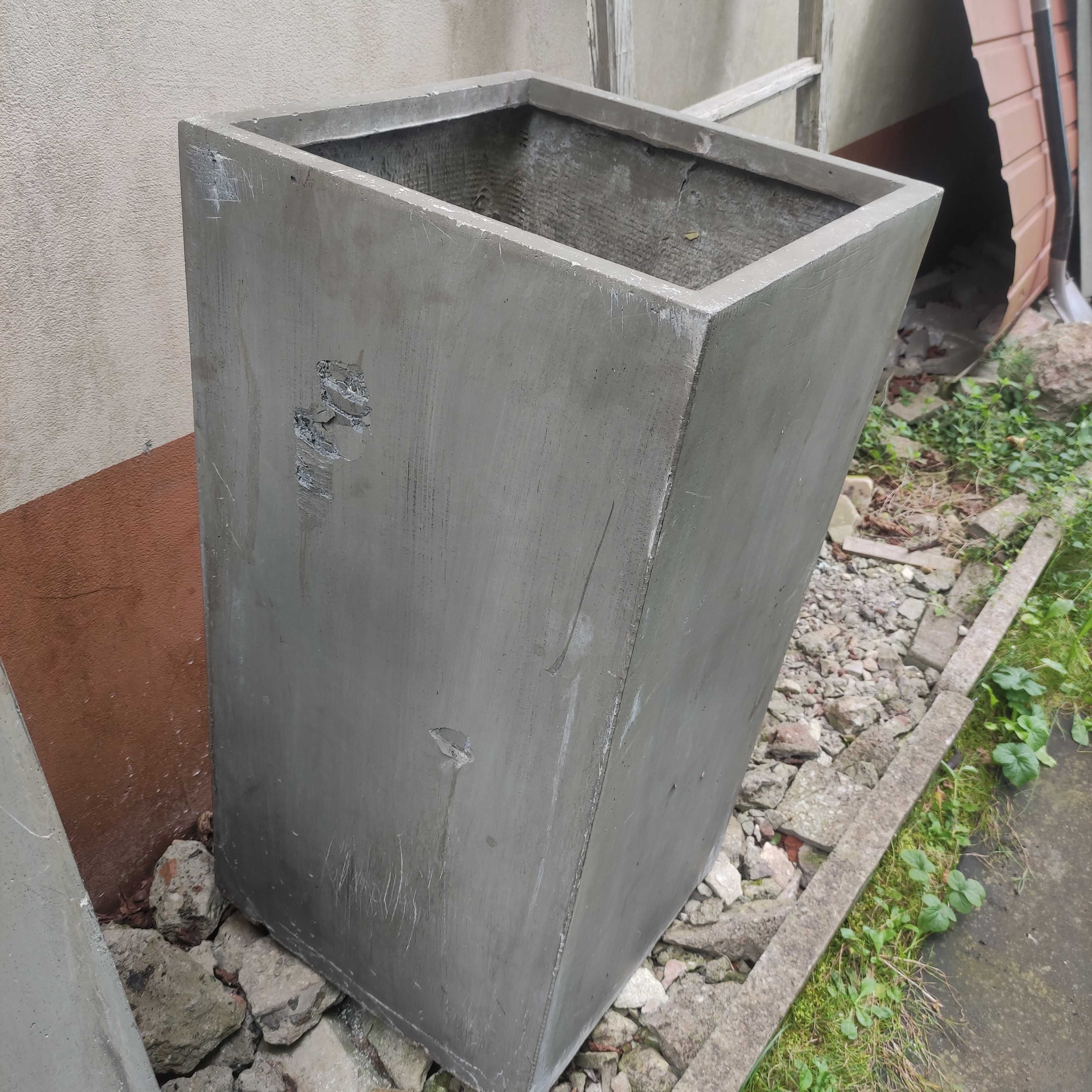 Doniczki betonowe wysokie 40x40x80xcm