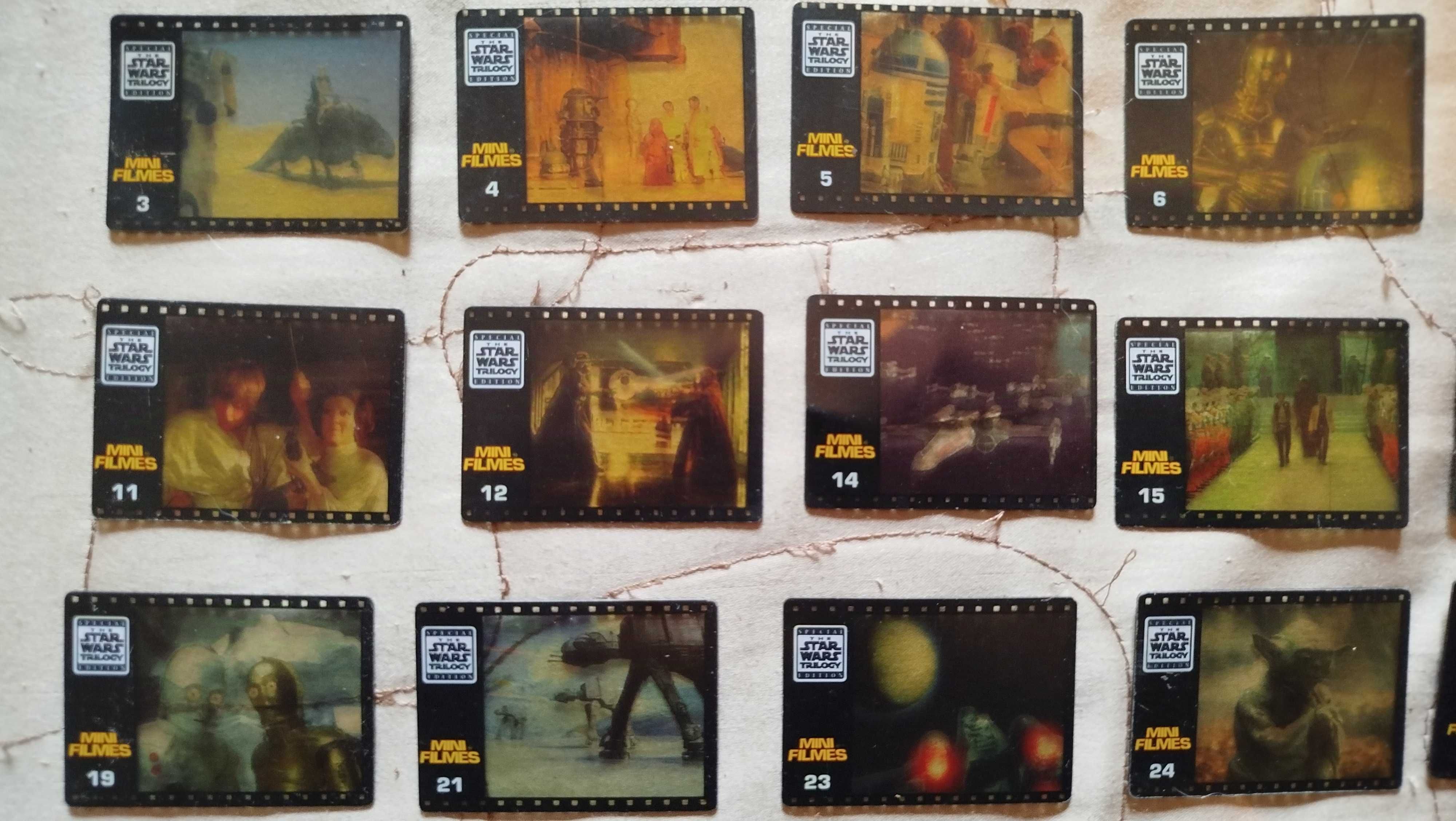 Mini Filmes / Slides da Caderneta de Coleção STAR WARS Matutano 1996