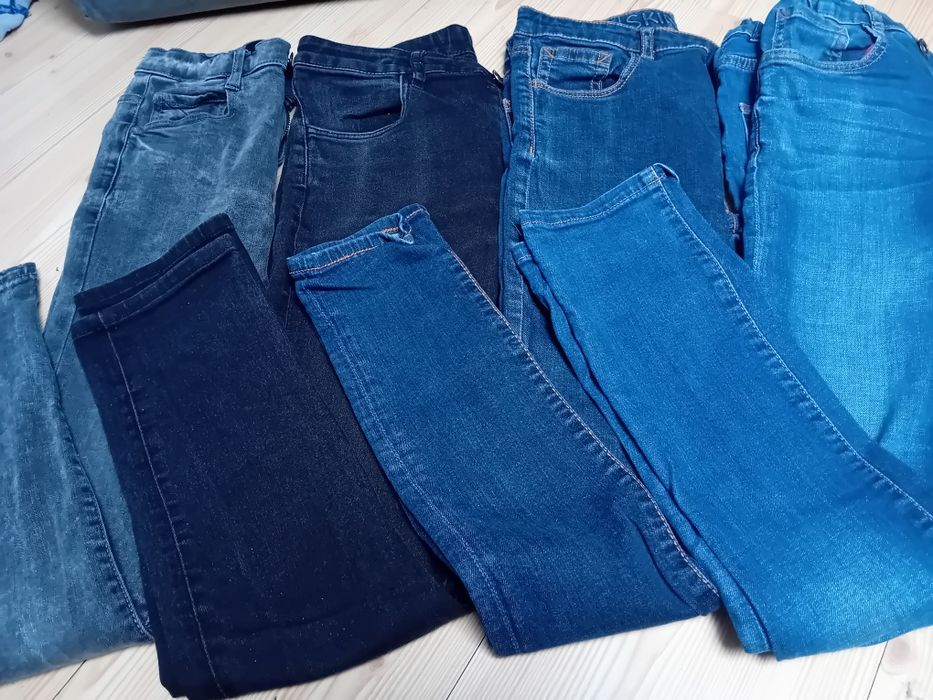 Spodnie jeansowe r.152 Zara 5 par+gratis