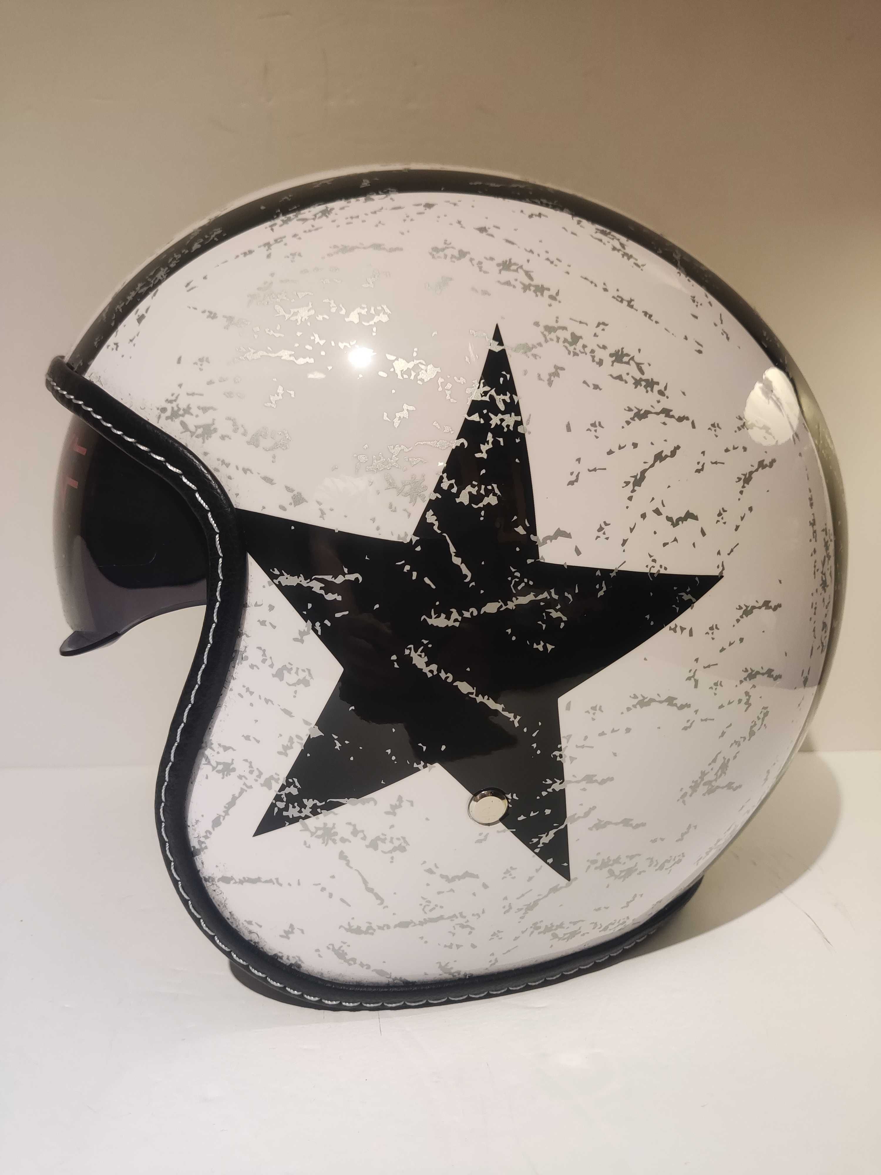 Capacete classico aberto caferacer shooper moto scooter novo