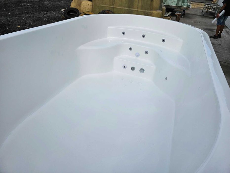 Basen wolnostojący 370x210x100 ogrodowy jacuzzi hydromasaż