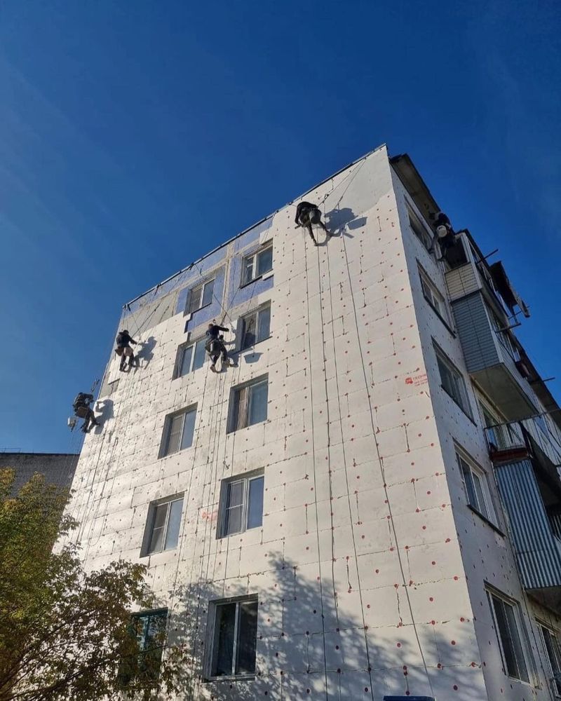 Альпинисты/Высотные работы/Утепление фасадов, стен, квартир, балконов