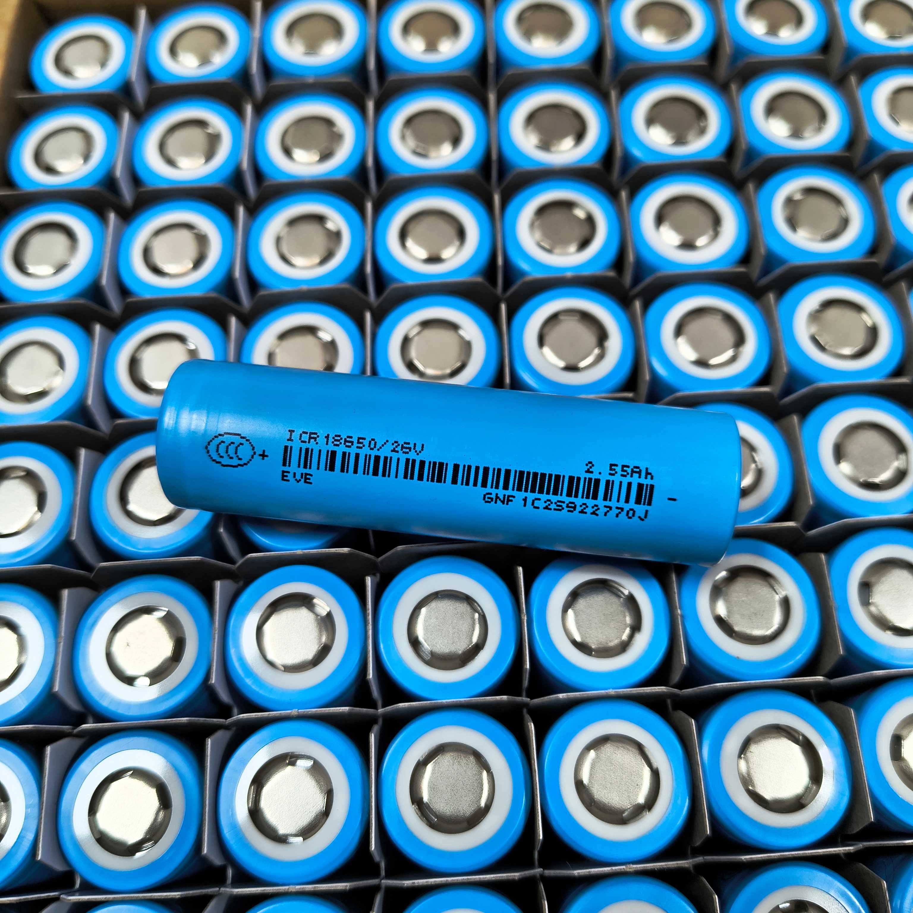 АКЦІЯ! Новий акумулятор 18650 EVE ICR18650-26V 2600mAh 7.65A