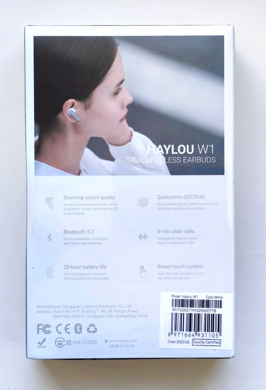 Оригінальні бездротові TWS навушники Haylou W1