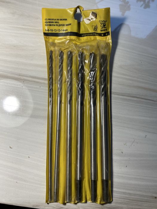 Zestaw 6 wiertel do drewna