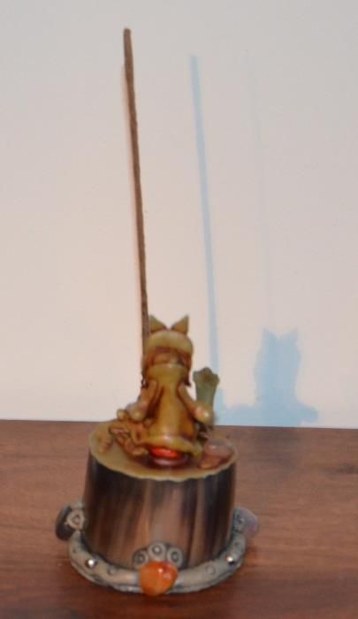 Suporte de Incenso em stick – Vertical - Artesanal – Bambu – Bruxo