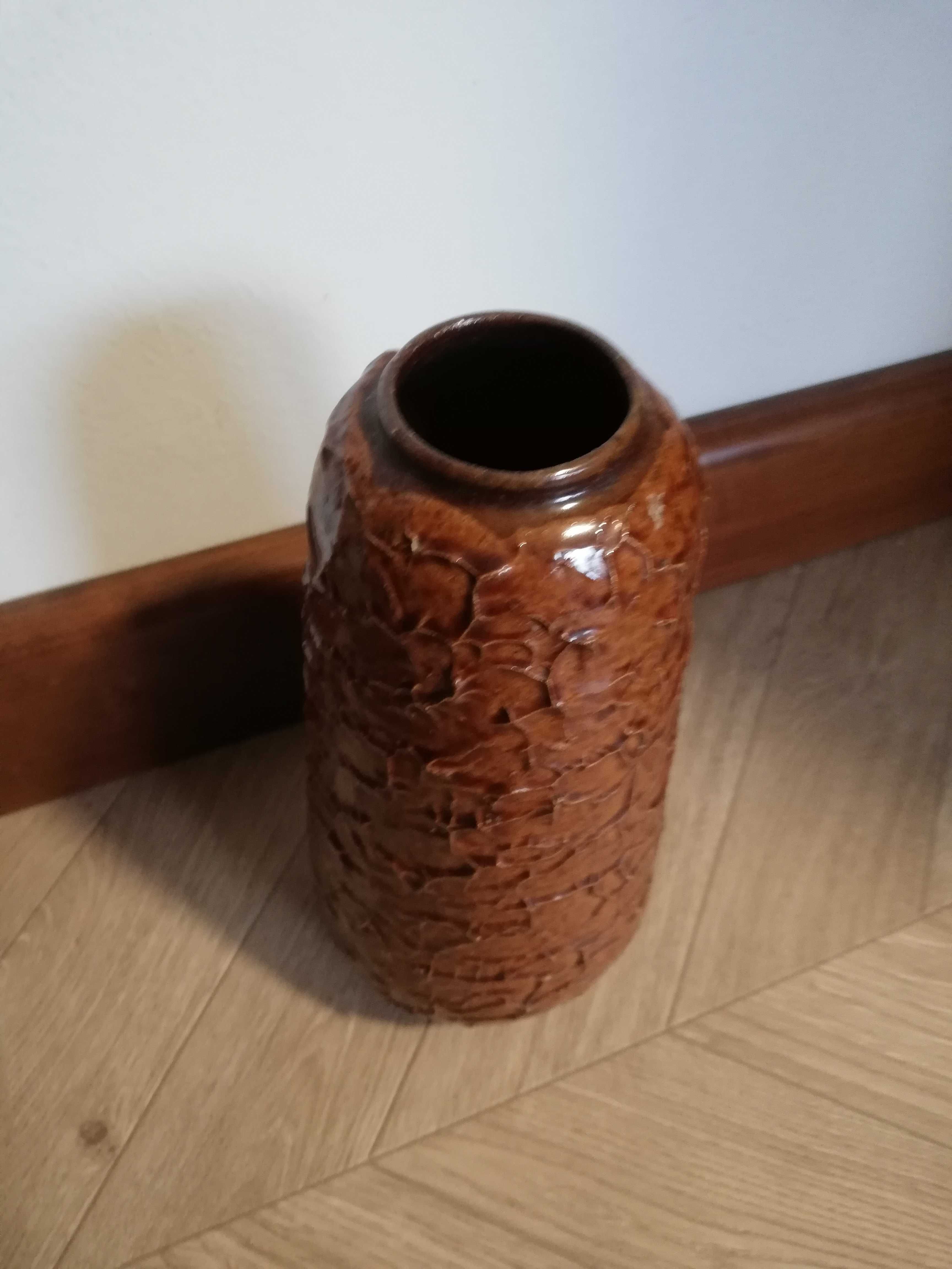 Wazon ceramiczny 22cm Szkliwo z fakturą