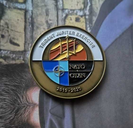 Coin Wojsk Specjalnych z ćwiczeń Trident Jupiter.