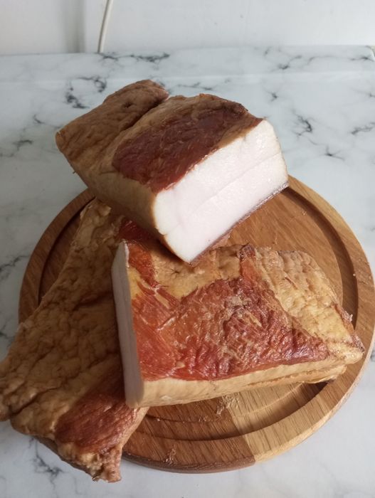 Копчене сало з домашньої свинини