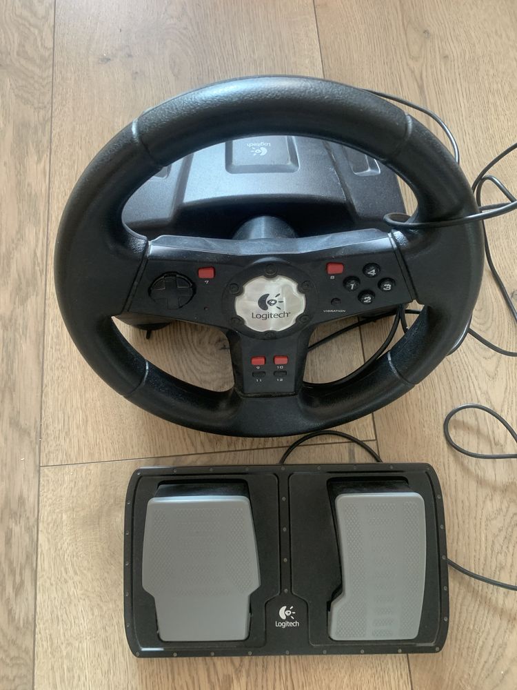 Logitech Formula Vibration Feedback Wheel - kierownica i pedały