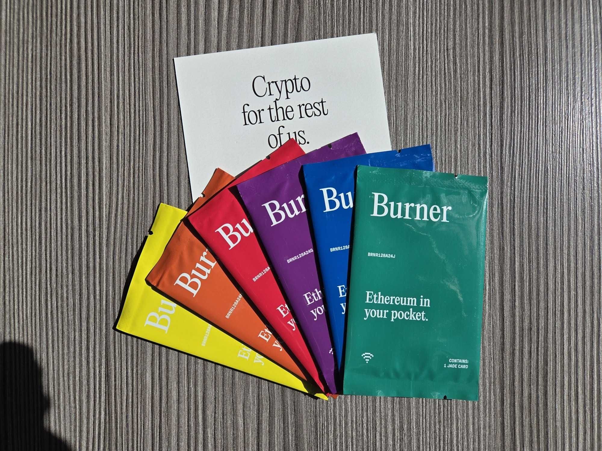 Portfel sprzętowy Burner kryptowaluty ETH