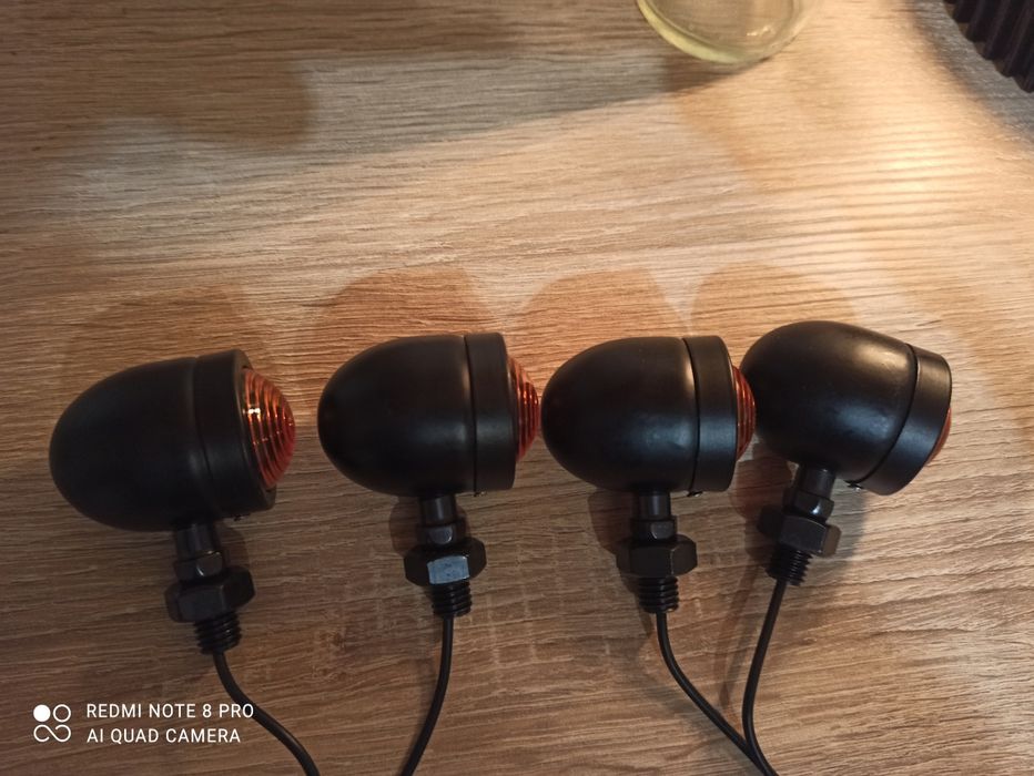 Kierunkowskazy motocyklowe bobber chopper Harley custom 4 szt