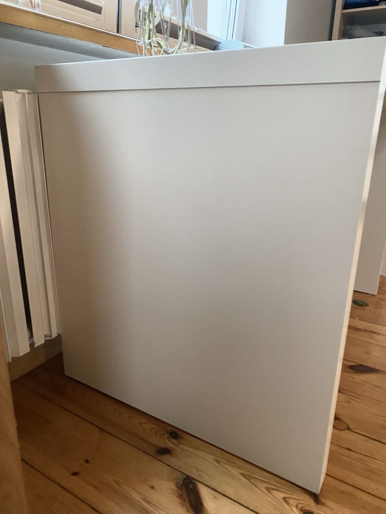 Ikea Biurko Malm 140x65cm białe z szufladą