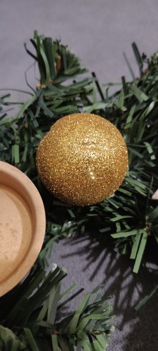 Stroik świąteczny świecznik