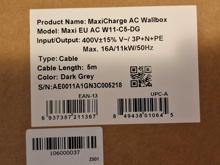 Ładowarka do samochodów elektrycznych Autel Maxi EU AC 11 kW 400V